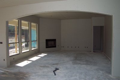 Family room from the kitchen