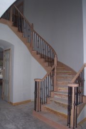 Stairs with the railing